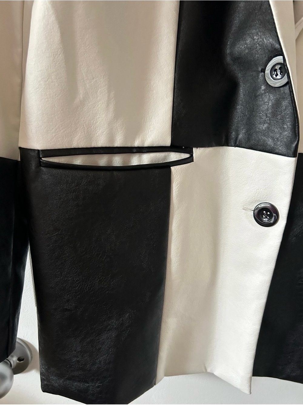 Princess Polly Black and White Checkerboard Blazer - Picture 6 of 7
